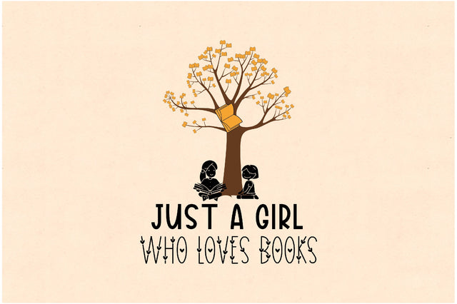 Just a Girl Loves Books Sublimation Sublimation Jagonath Roy 