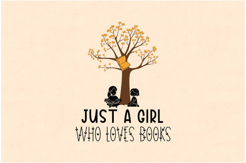 Just a Girl Loves Books Sublimation Sublimation Jagonath Roy 