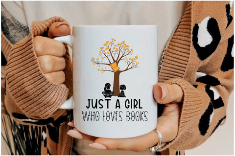 Just a Girl Loves Books Sublimation Sublimation Jagonath Roy 