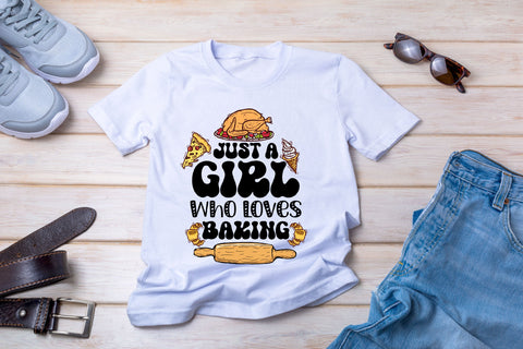 Just a Girl Who Loves Baking PNG Sublimation Rupkotha 
