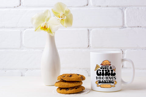 Just a Girl Who Loves Baking PNG Sublimation Rupkotha 