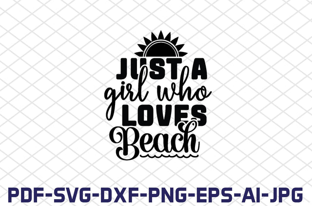 just a girl who loves beach SVG farhad farhad 