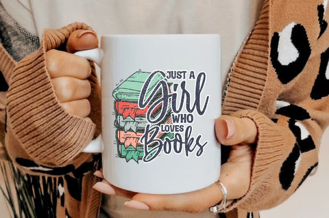 Just a Girl Who Loves Books Sublimation Sublimation Jagonath Roy 