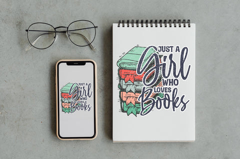 Just a Girl Who Loves Books Sublimation Sublimation Jagonath Roy 