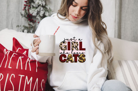 just a girl who loves cats Sublimation SVGArt 