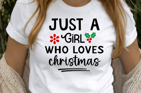 Just a girl who loves christmas SVG Design SVG Regulrcrative 