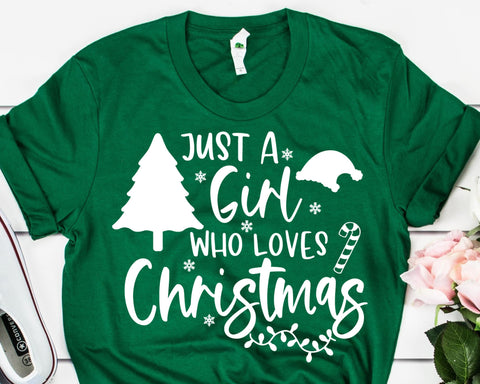 Just A Girl Who Loves Christmas SVG She Shed Craft Store 