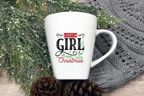 Just a Girl Who Loves Christmas SVG SVG CraftLabSVG 