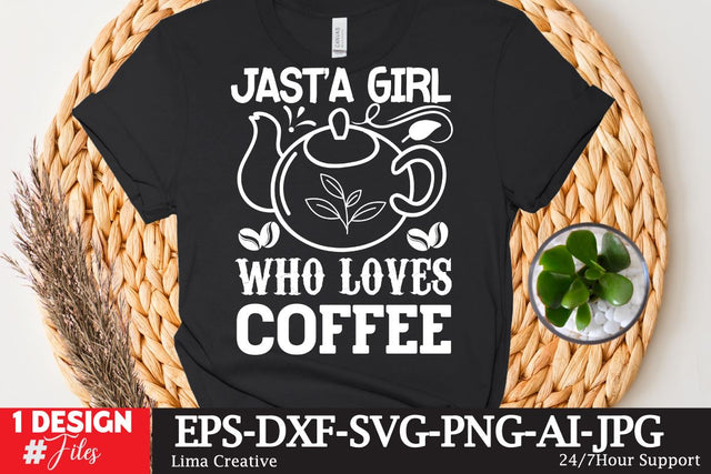 Just A Girl Who Loves Coffee SVG Cute File SVG Insomnia Std 