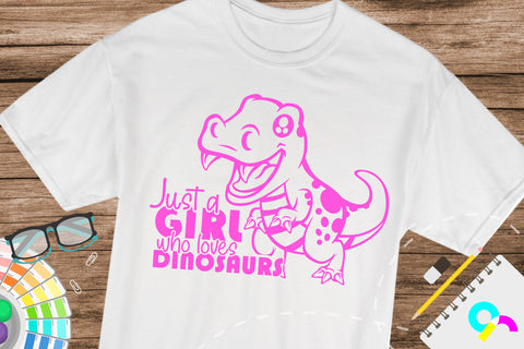Just a girl who loves dinosaur svg SVG Artinrhythm shop 