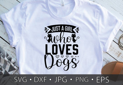 just a girl who loves dogs SVG md faruk hossain 