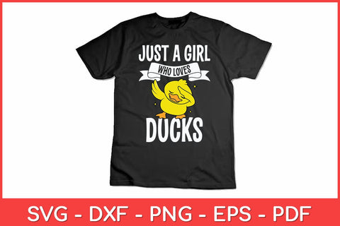 Just A Girl Who Loves Ducks Cute Duck Costume Svg Design SVG artprintfile 