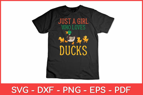 Just A Girl Who Loves Ducks Duck Lover Svg Design SVG artprintfile 