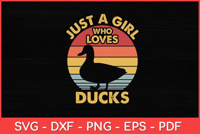 Just a Girl Who Loves Ducks Svg Design SVG artprintfile 