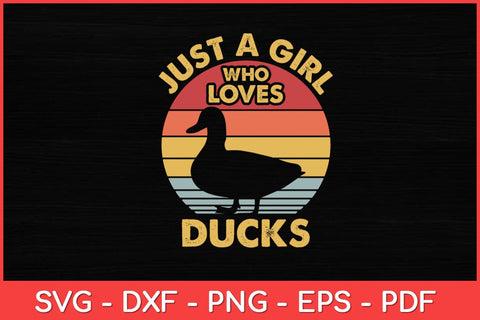 Just a Girl Who Loves Ducks Svg Design SVG artprintfile 