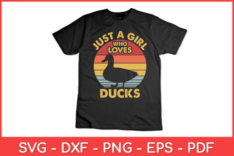 Just a Girl Who Loves Ducks Svg Design SVG artprintfile 