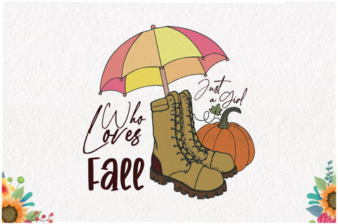 Just a Girl Who Loves Fall Sublimation Sublimation Jagonath Roy 