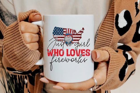 Just A Girl Who Loves Fireworks Sublimation Sublimation Jagonath Roy 