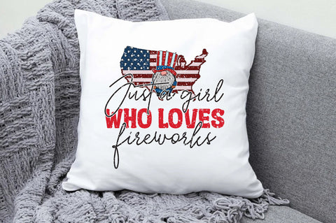 Just A Girl Who Loves Fireworks Sublimation Sublimation Jagonath Roy 