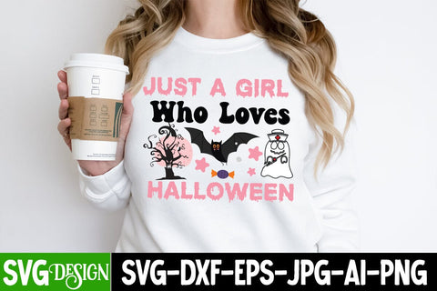Just a Girl Who Loves Haublilloween SVG Cut File ,Just a Girl Who Loves Halloween Sublimation Design, Halloween Sublimation PNG, Halloween SVG Bundle,Halloween SVG Quotes,Halloween PNG, Halloween SVG SVG BlackCatsMedia 