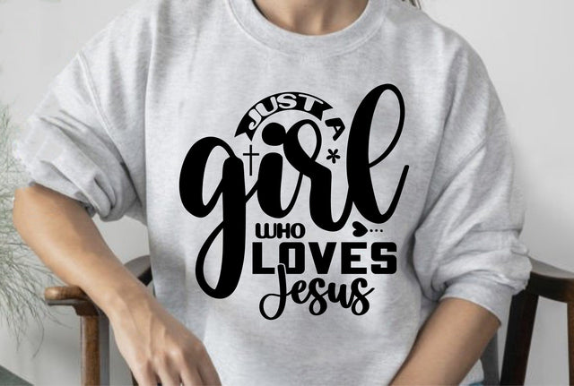 Just a Girl Who Loves Jesus SVG orpitasn 