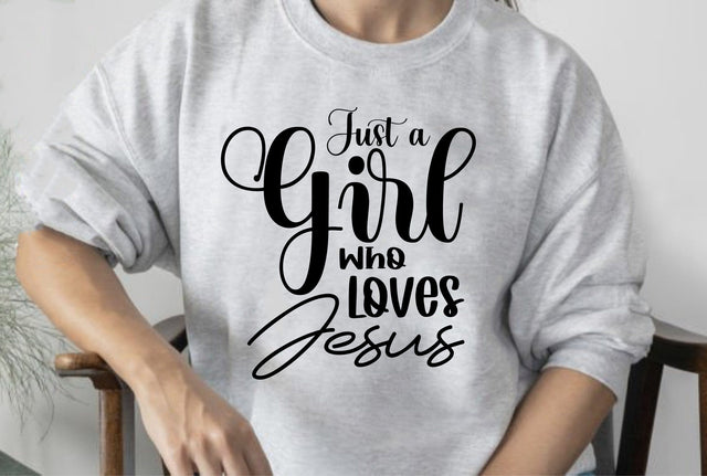Just a Girl Who Loves Jesus SVG orpitasn 