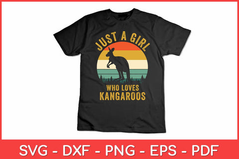 Just A Girl Who Loves Kangaroos Svg Design | Kangaroo Svg SVG artprintfile 