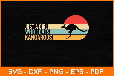 Just A Girl Who Loves Kangaroos Svg Design SVG artprintfile 