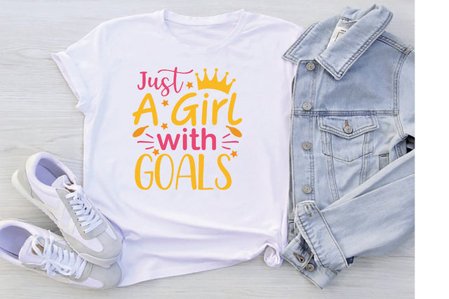 Just A Girl With Goals SVG SVG Creativeart88 