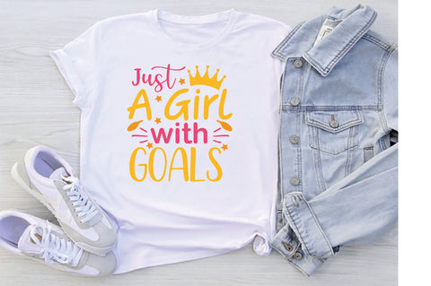 Just A Girl With Goals SVG SVG Creativeart88 