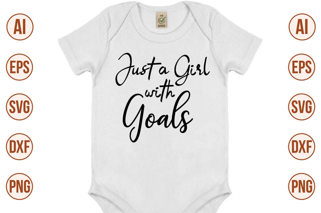 Just a Girl with Goals SVG SVG nirmal108roy 