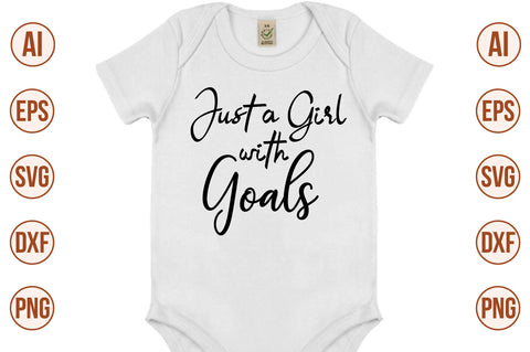 Just a Girl with Goals SVG SVG nirmal108roy 