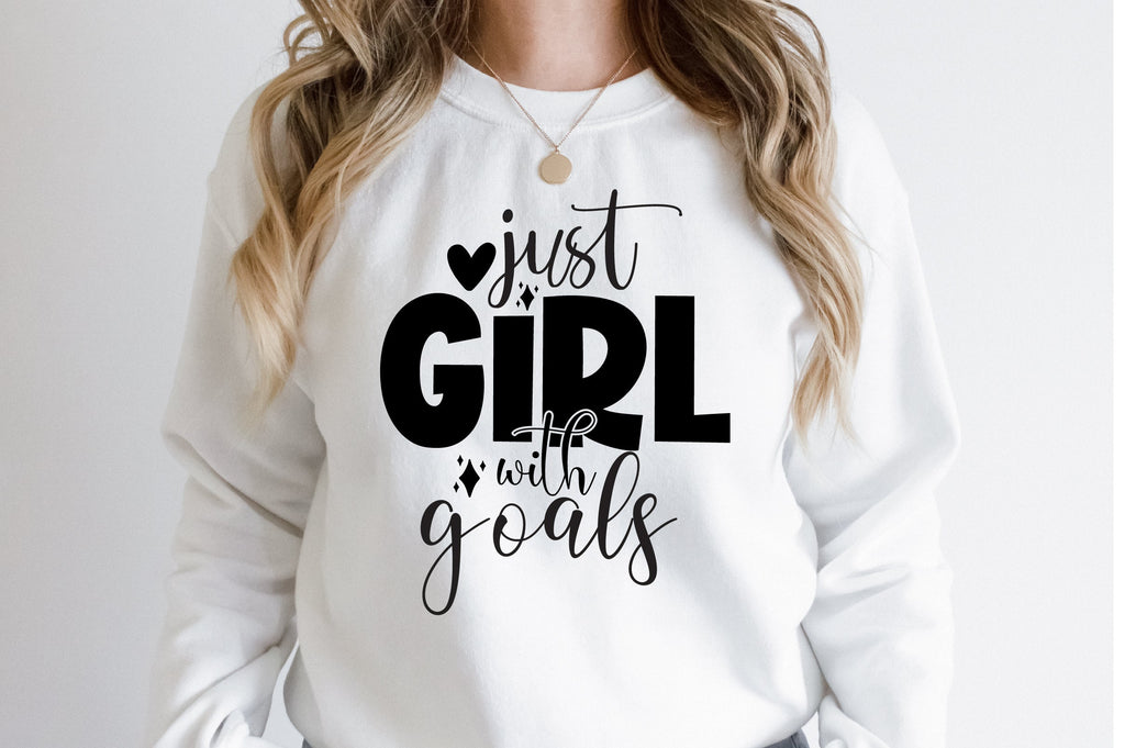 Just a Girl with Goals svg - So Fontsy