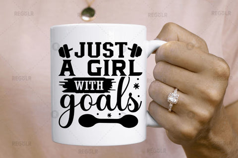 Just a girl with goals SVG SVG Regulrcrative 