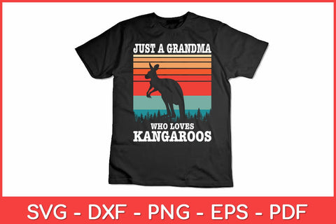 Just A Grandma Who Loves Kangaroos Svg Design SVG artprintfile 
