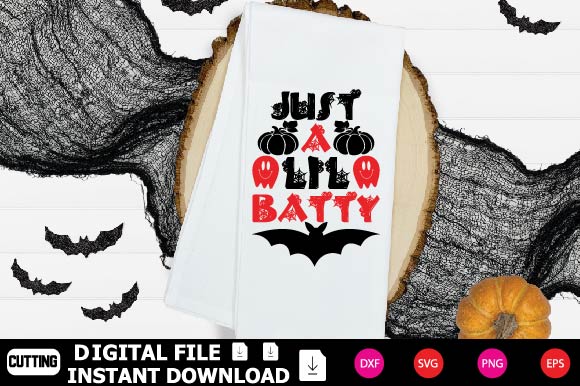 Just A Lil Batty SVG Shahin alam 