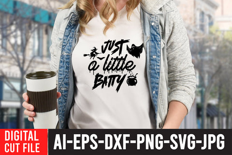 Just a Little Batty SVG Cut File SVG BlackCatsMedia 