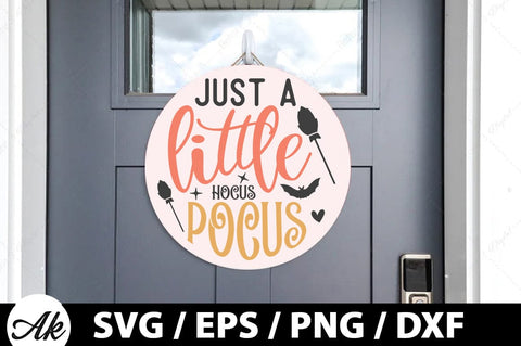 Just a little hocus pocus Round Sign SVG SVG akazaddesign 