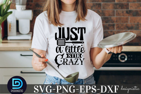Just a little stir crazy, Kitchen Monogram SVG SVG DESIGNISTIC 