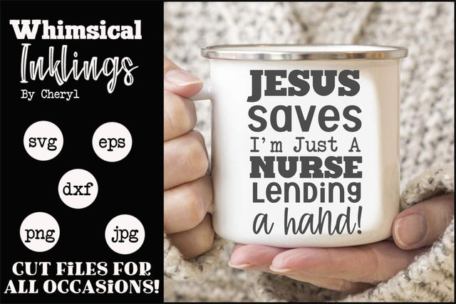 Just A Nurse SVG Whimsical Inklings 