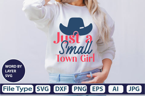 Just A Small Town Girl SVG Cut File SVG DesignPlante 503 