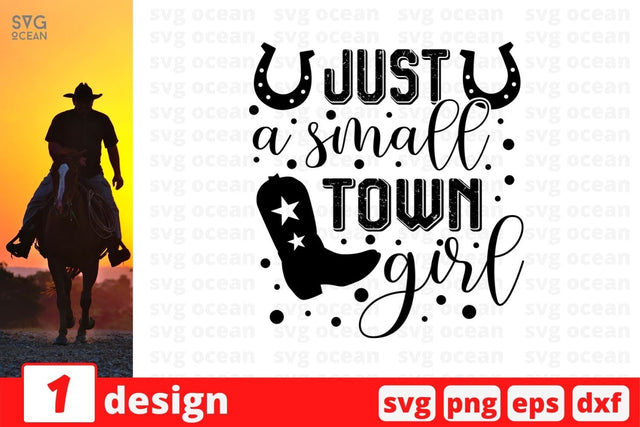 Just a small town girl SVG Cut File SVG SvgOcean 