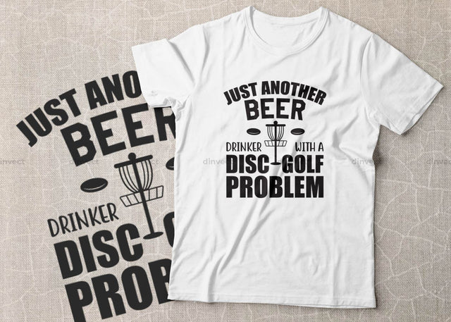Just another beer drinker with a disc golf problem SVG, Disc Golfer SVG, Disc Golf Player SVG, Disc Golf bundle, I love disc golf, Keep calm and play disc golf, May the course be with you SVG SVG Dinvect 