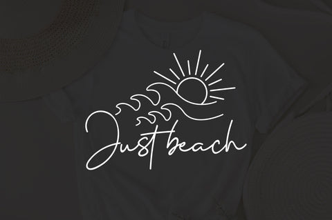 Just beach svg, Beach lover t shirt svg, peachy sweatshirt svg, Georgia tee svg SVG Fauz 