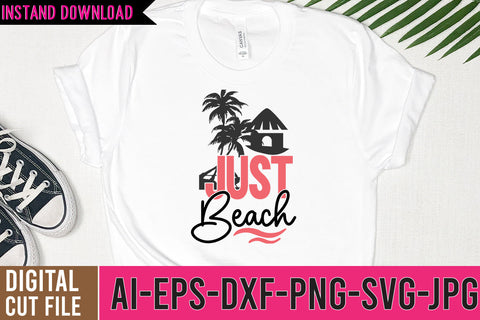 Just Beach SVG Cut File SVG BlackCatsMedia 