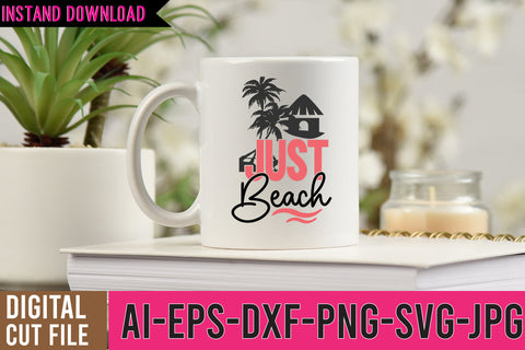 Just Beach SVG Cut File SVG BlackCatsMedia 