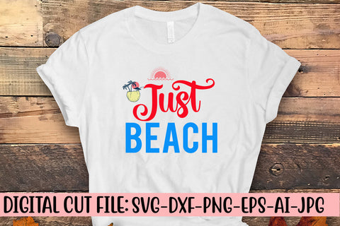 Just Beach SVG Cut File SVG Syaman 