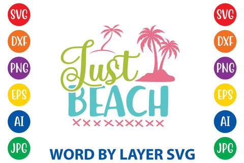Just Beach SVG Design SVG Rafiqul20606 