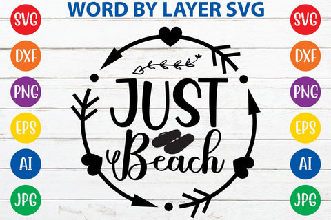 Just Beach SVG Design SVG Rafiqul20606 