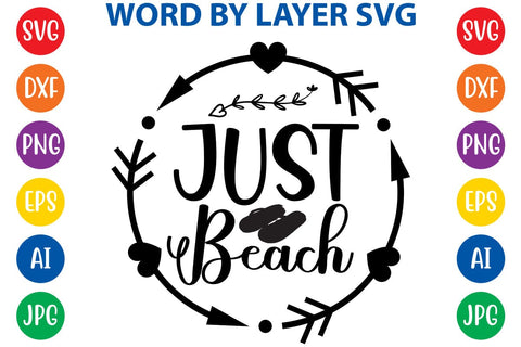 Just Beach SVG Design SVG Rafiqul20606 